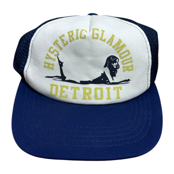 Hysteric Glamour Trucker Hat Navy Detroit - Picture 1 of 3